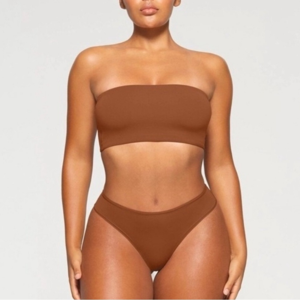 NWT SKIMS Fits Everybody Bandeau Tan Bra Tube Top XL